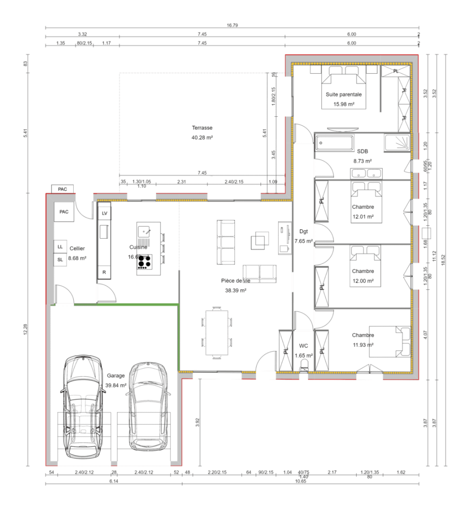 Plan de maison modèle Monello 3